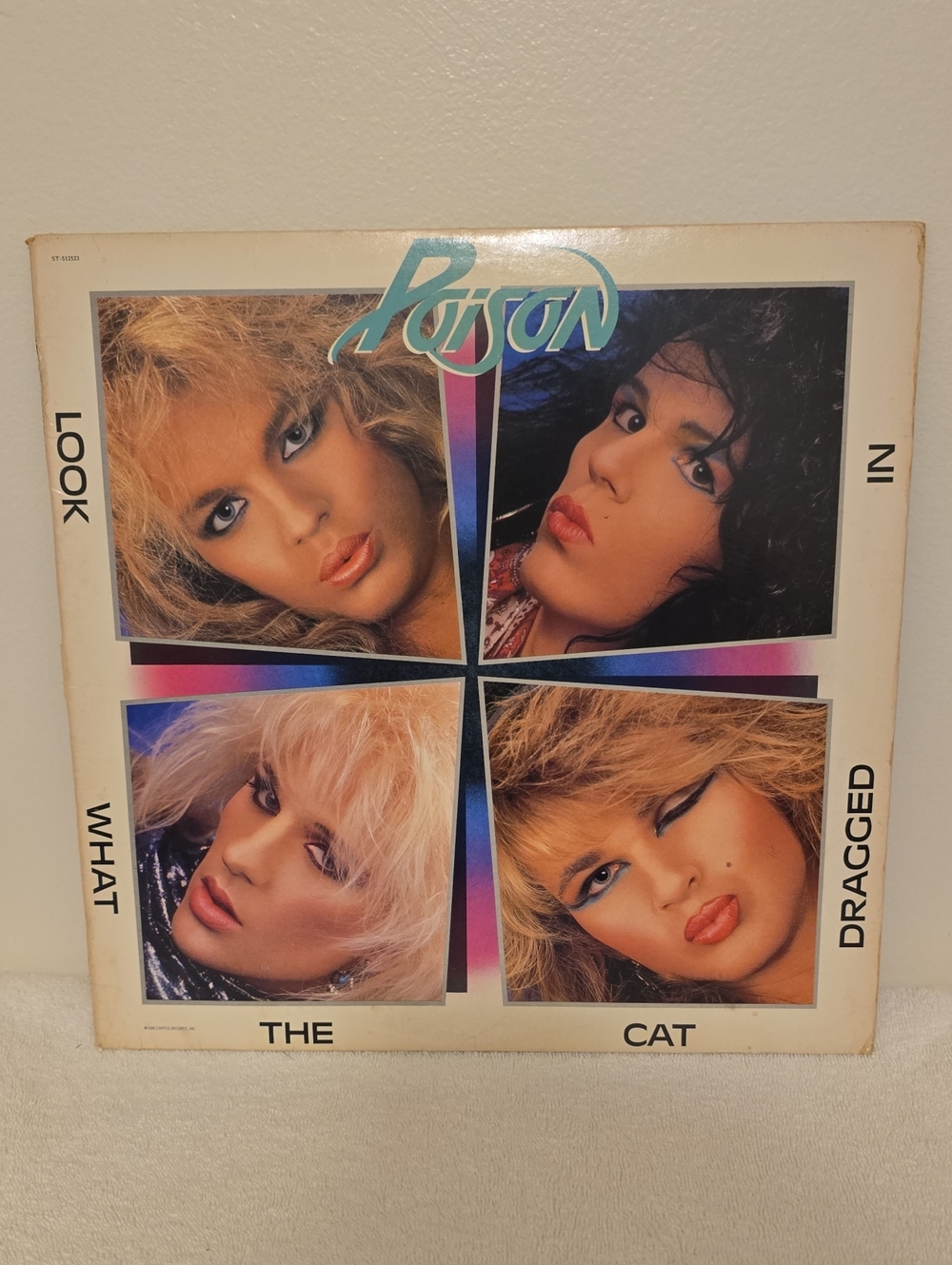 Vintage Poisin Look What The Cat Dragged In Vinyl Album